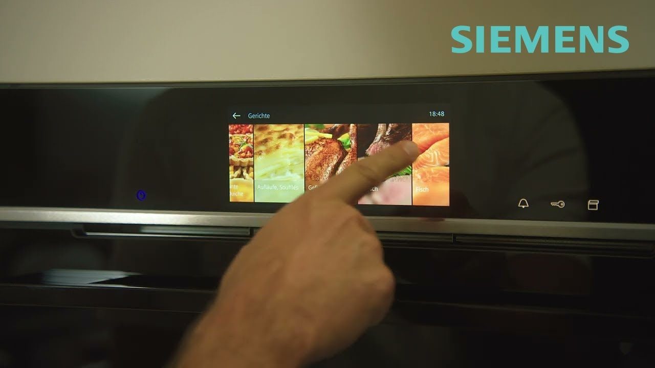 Lò vi sóng kèm nướng Siemens thiết kế màn hình LCD, cảm ứng cùng kết nối wifi tiện lợi